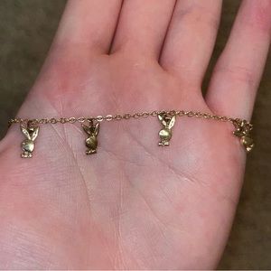 Playboy by Pacsun Gold Chocker necklace w/ dangles